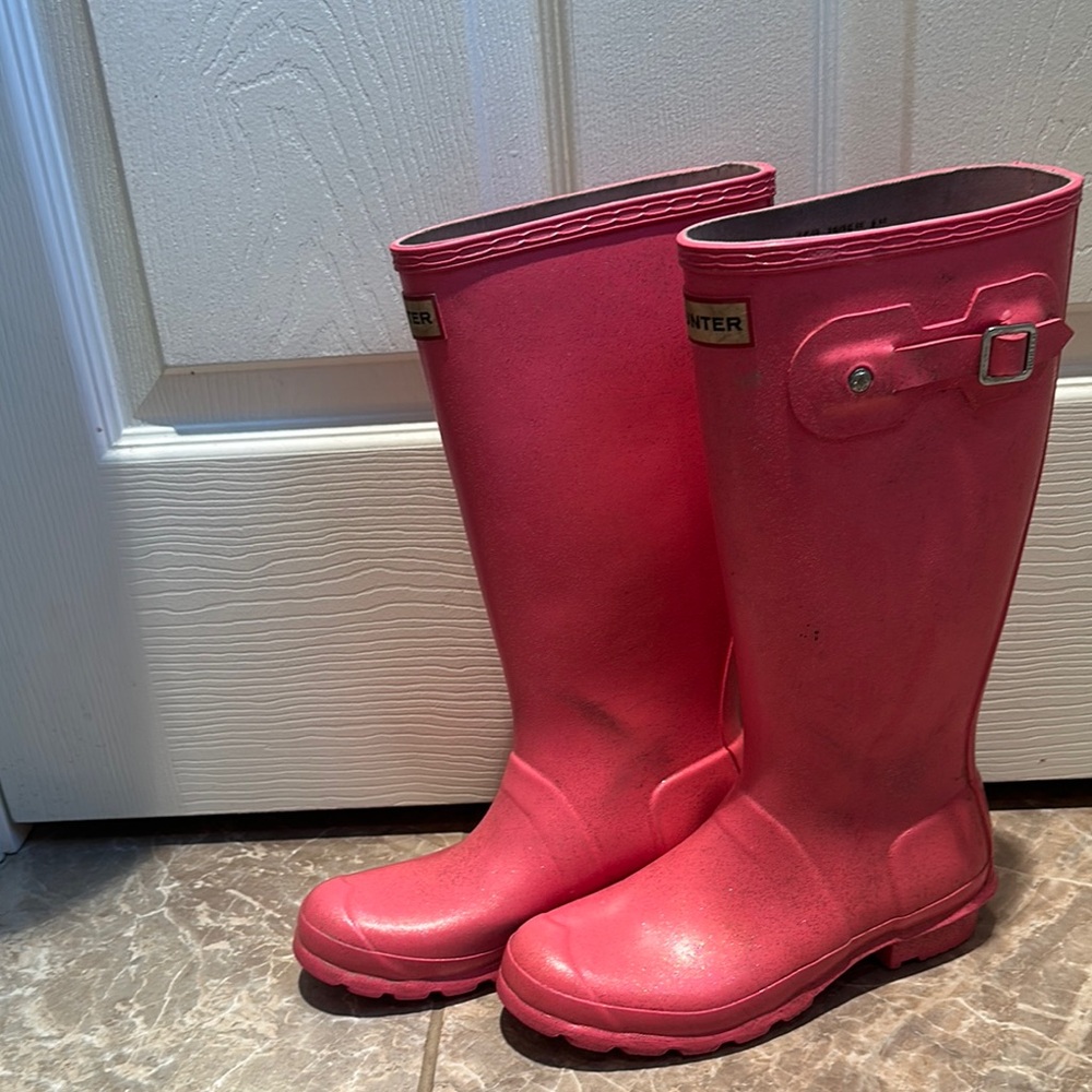 Hunter Pink Rain Boots